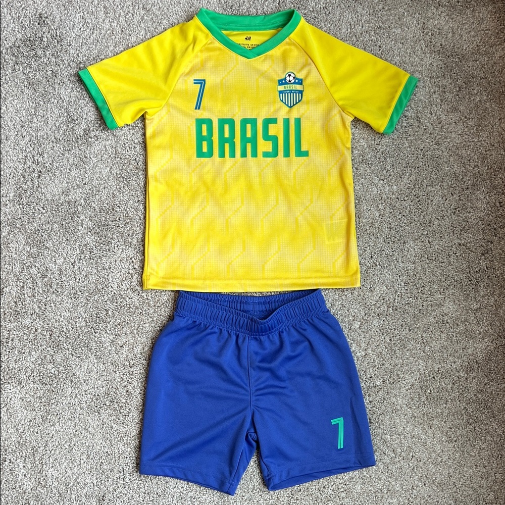 H&M Kids Brazil Soccer Jersey - Yellow and Blue